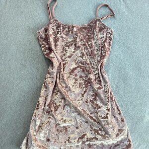 Show Me Your MuMu Velvet Slip Dress in Pink